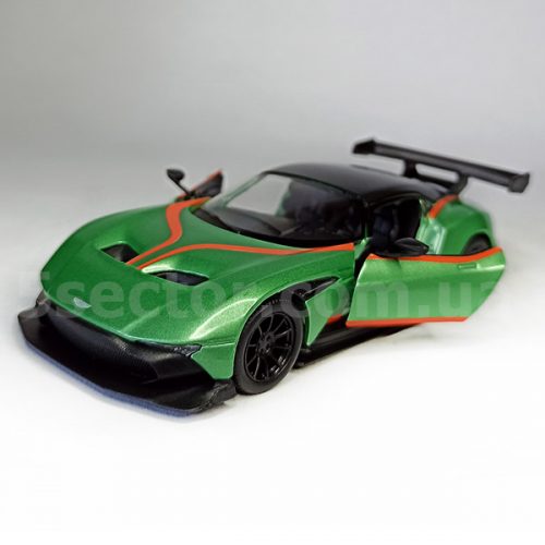 2015 Aston Martin Vulcan Коллекционная модель 1:36 Зеленый