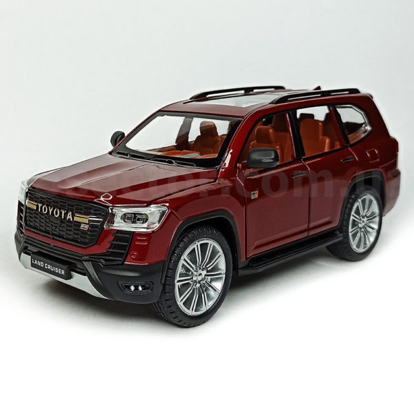 2021 Toyota Land Cruiser GR Sport Модель 1:24 Красный