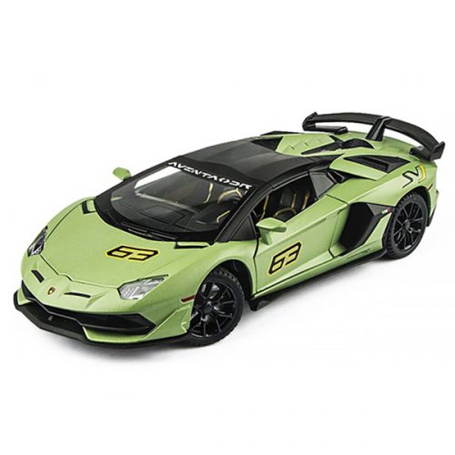 Lamborghini Aventador SVJ No.63 Модель 1:24 Зеленый