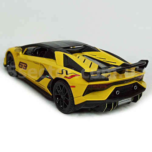 Lamborghini Aventador SVJ No.63 Модель 1:24 Желтый