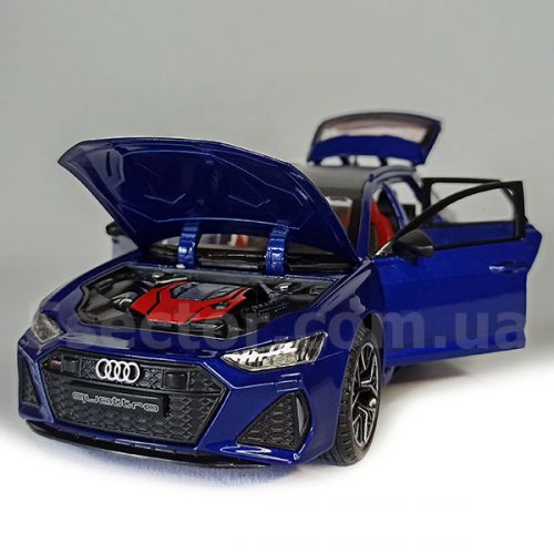 Audi RS6 Avant C8 Коллекционная модель 1:24 Синий