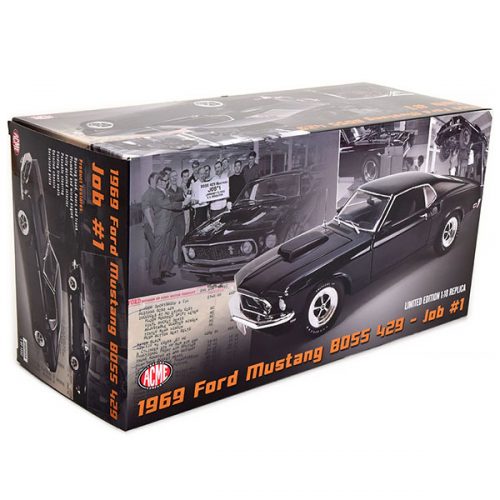 Ford Mustang Boss 429 Job No.1 1969 Модель 1:18 Черный
