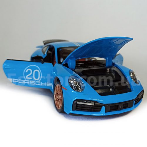 Porsche 911 Turbo S No.20 Модель 1:24 Голубой