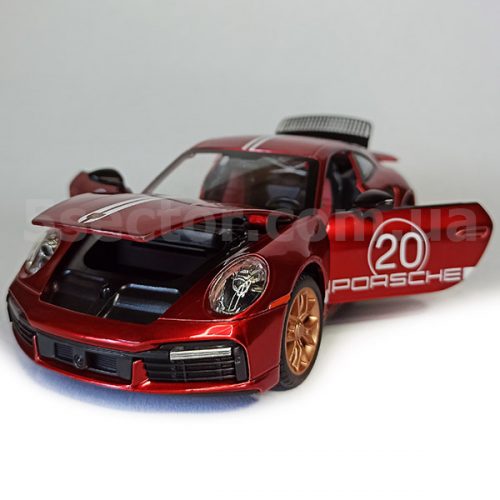 Porsche 911 Turbo S No.20 Модель 1:24 Красный