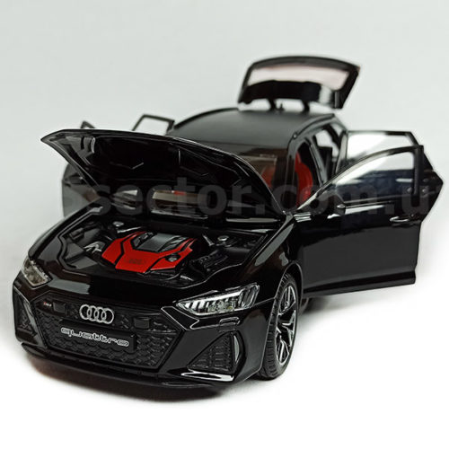 Audi RS6 Avant C8 Коллекционная модель 1:24 Черный