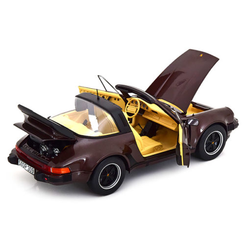 Porsche 911 Turbo 3.3 Targa 1987 Модель 1:18 Коричневый