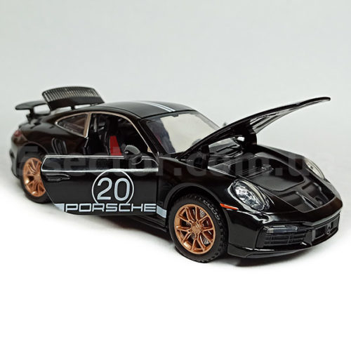 Porsche 911 Turbo S No.20 Масштабная модель 1:32 Черный