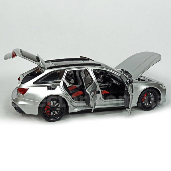 Audi RS6 Avant C8 Масштабная модель 1:24 Серебро