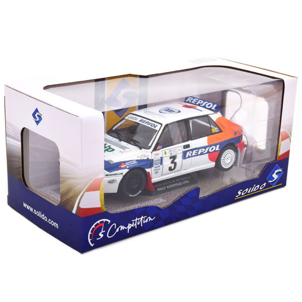 Lancia Delta HF Integrale No.3 Rally Acropolis 1993 Модель 1:18