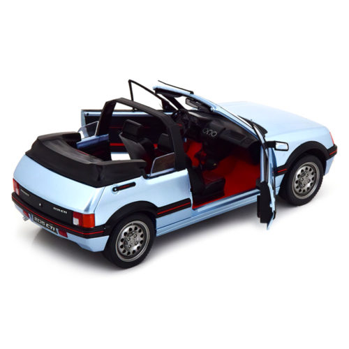 Peugeot 205 CTI Convertible 1989 Модель 1:18 Голубой