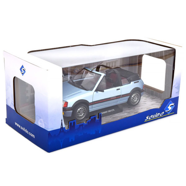 Peugeot 205 CTI Convertible 1989 Модель 1:18 Голубой