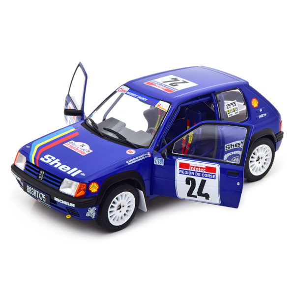 Peugeot 205 No.24 Rally Tour de Corse 1990 Модель 1:18