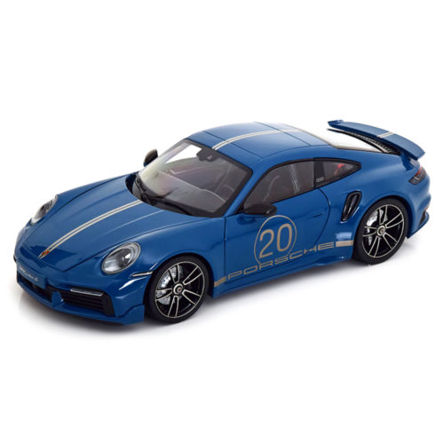 Porsche 911 (992) Turbo S 2021 Модель 1:18 Синий