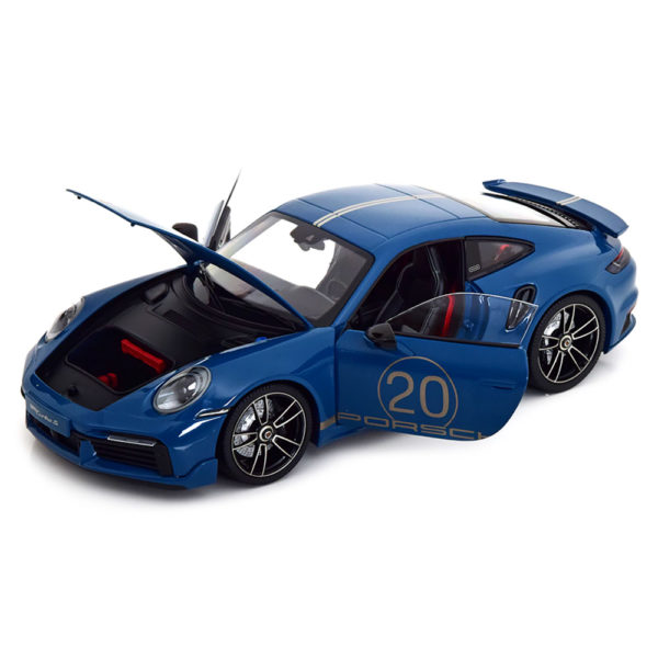 Porsche 911 (992) Turbo S 2021 Модель 1:18 Синий