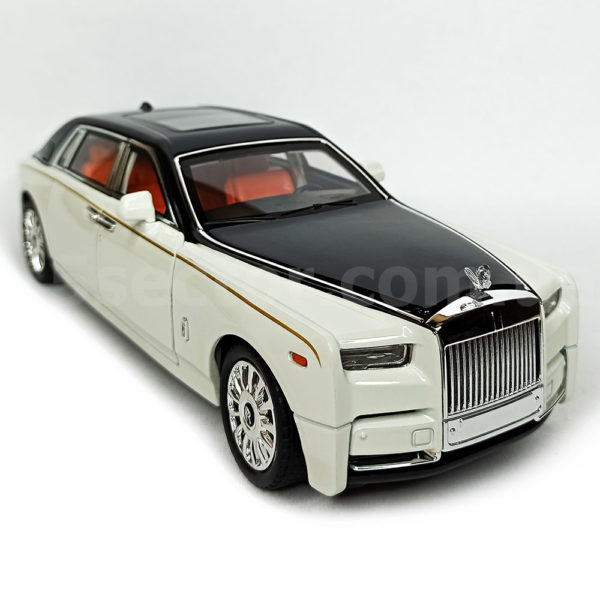 Rolls-Royce Phantom VIII Модель 1:18 Черно-белый