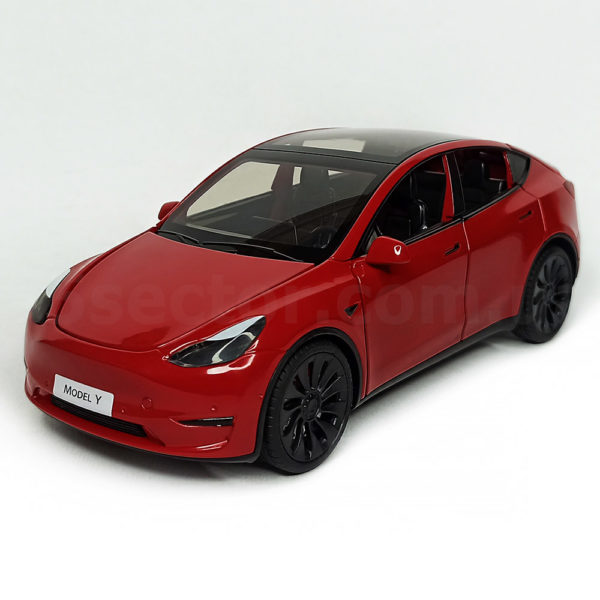 Tesla Model Y Масштабная модель 1:24 Красный