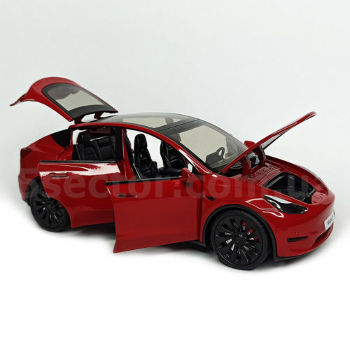 Tesla Model Y Масштабная модель 1:24 Красный