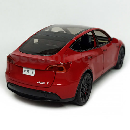 Tesla Model Y Масштабная модель 1:24 Красный