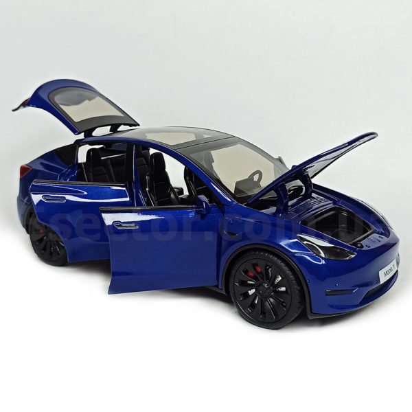 Tesla Model Y Масштабная модель 1:24 Синий