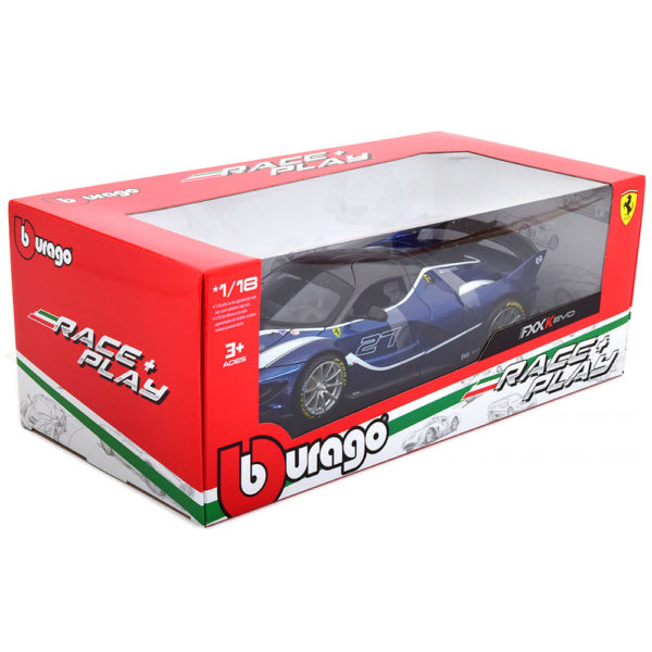 Ferrari FXX-K Evo No.27 2018 Модель 1:18 Синий