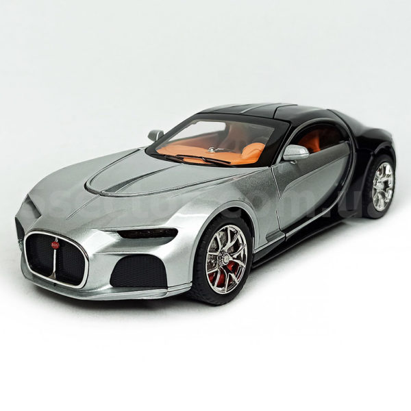 Bugatti Atlantic Масштабная модель 1:24 Серый с черным