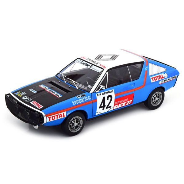 Renault 17 No.42 Rally Abidjan Nice 1976 Модель 1:18