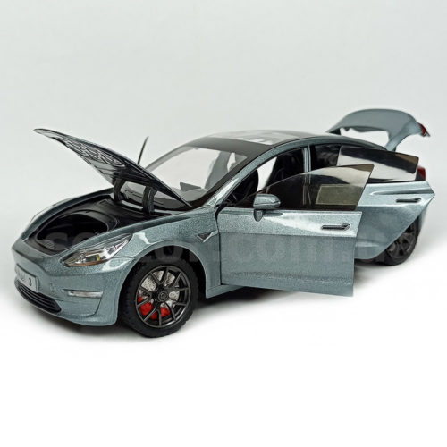 Tesla Model 3 Масштабная модель 1:24 Серый