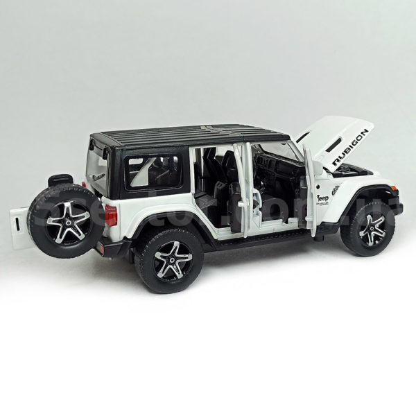 Jeep Wrangler Unlimited Rubicon Модель 1:32 Белый