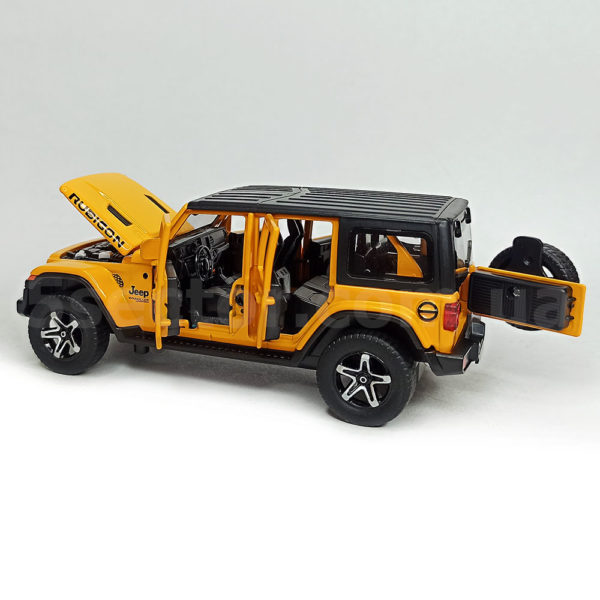 Jeep Wrangler Unlimited Rubicon Модель 1:32 Желтый