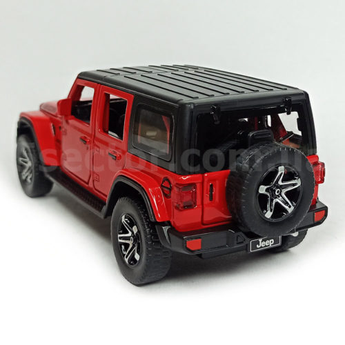 Jeep Wrangler Unlimited Rubicon Модель 1:32 Красный