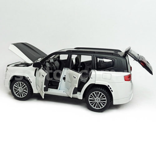 Toyota Land Cruiser 300 GXR Tuning Модель 1:32 Черно-белый