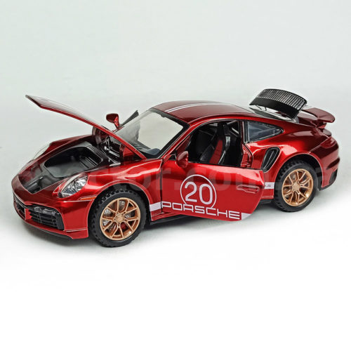 Porsche 911 Turbo S No.20 Масштабная модель 1:32 Красный