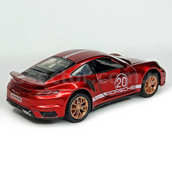 Porsche 911 Turbo S No.20 Масштабная модель 1:32 Красный