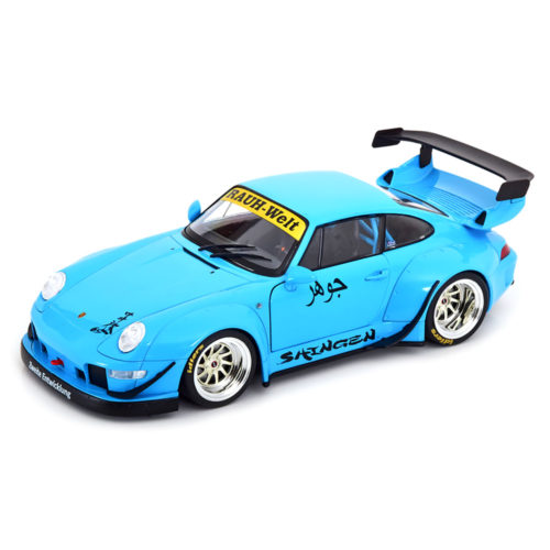 Porsche 911 (993) RWB Shingen 2018 Модель 1:18 Голубой