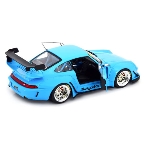 Porsche 911 (993) RWB Shingen 2018 Модель 1:18 Голубой