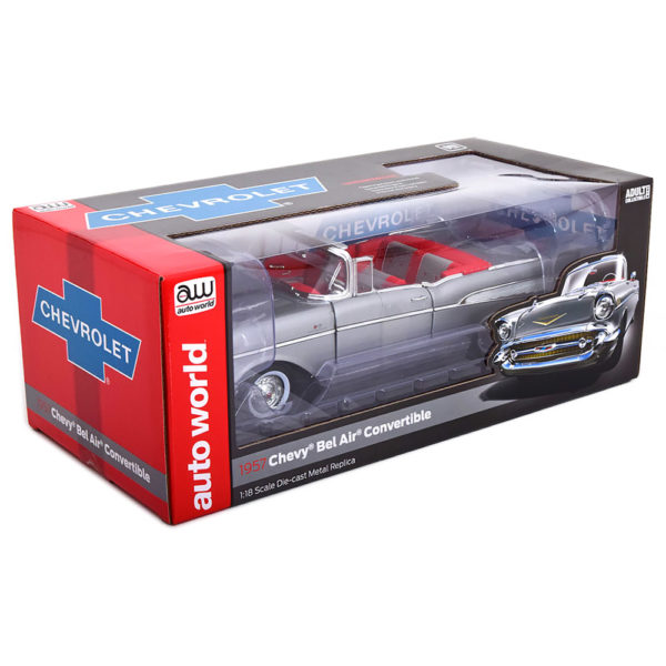 Chevrolet Bel Air Convertible 1957 Модель 1:18 Серый