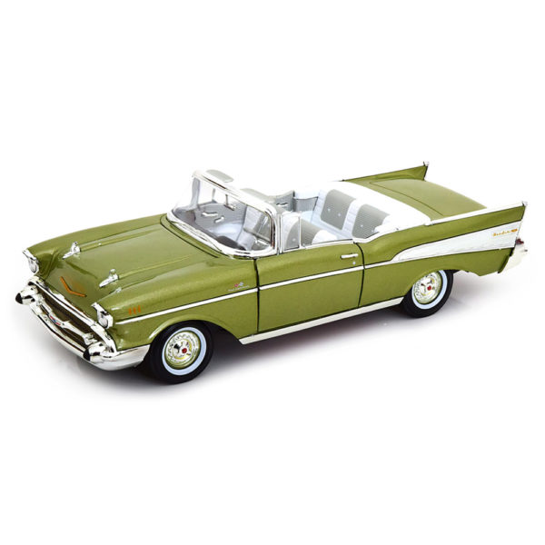 Chevrolet Bel Air Convertible 1957 Модель 1:18 Зеленый