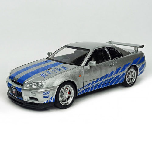 Nissan Skyline GT-R R34 Модель 1:24 Серый