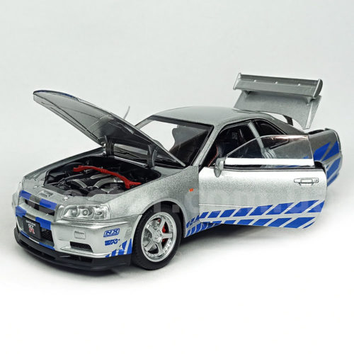 Nissan Skyline GT-R R34 Модель 1:24 Серый