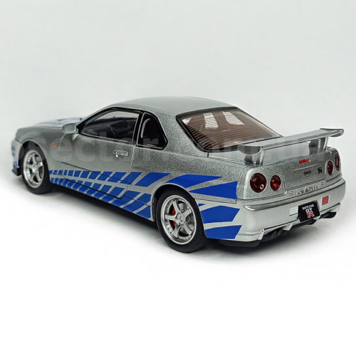 Nissan Skyline GT-R R34 Модель 1:24 Серый