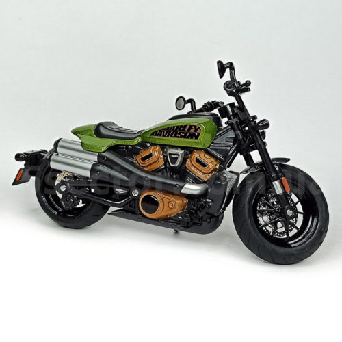 Harley-Davidson Sportster S Модель 1:12 Зеленый