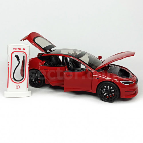 Tesla Model S Масштабная модель 1:24 Красный