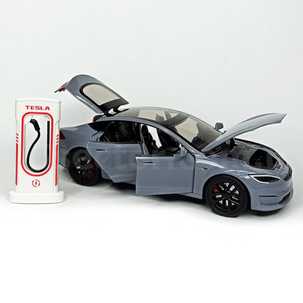 Tesla Model S Масштабная модель 1:24 Серый