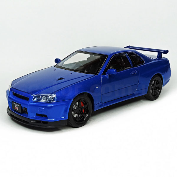 Nissan Skyline GT-R R34 Масштабная модель 1:24 Синий