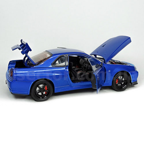 Nissan Skyline GT-R R34 Масштабная модель 1:24 Синий