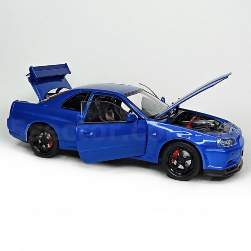 Nissan Skyline GT-R R34 Масштабная модель 1:24 Синий