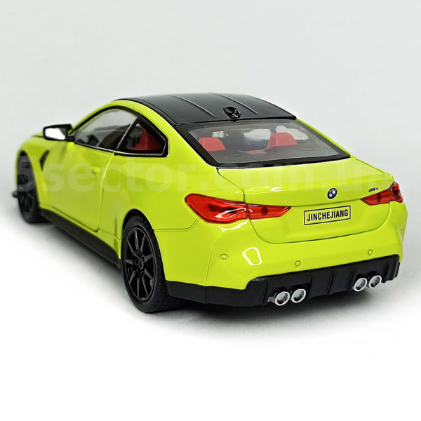 BMW M4 CSL Модель автомобиля 1:24 Желтый