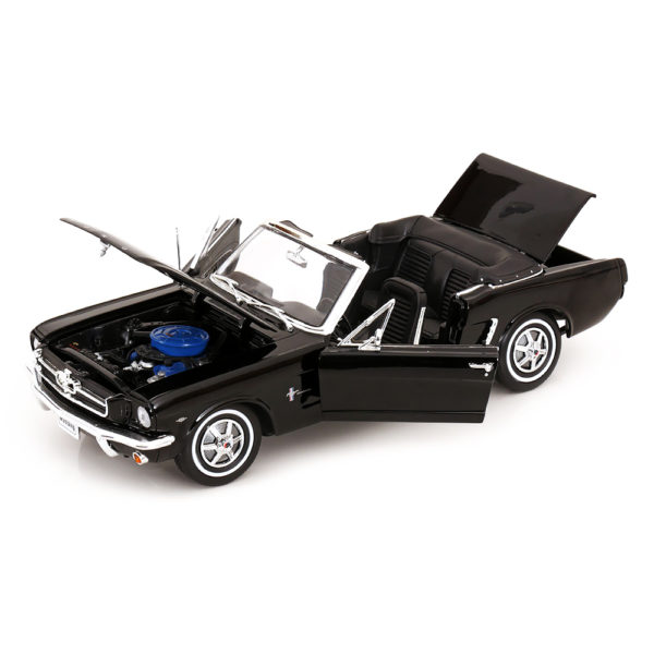 1964 1/2 Ford Mustang Convertible Модель 1:18 Черный