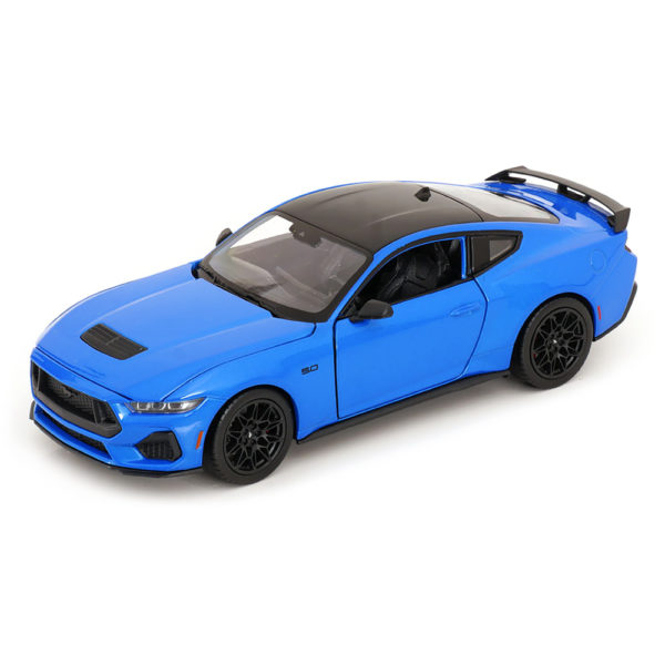 Ford Mustang GT 2024 Модель 1:24 Голубой