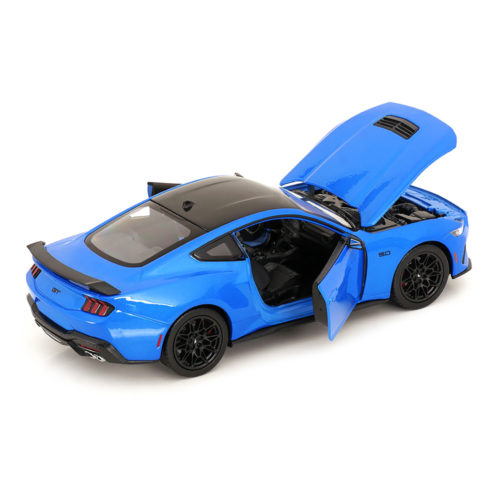 Ford Mustang GT 2024 Модель 1:24 Голубой